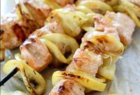 Zesty Grilled Salmon Skewers