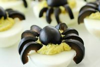 Web-Spun Emerald Deviled Eggs