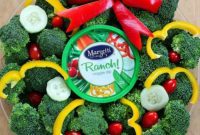 Festive Veggie Wreath