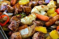 Spicy Balsamic One-Pan Chicken and Roasted Vegetables