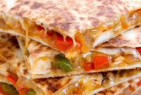 Quick & Cheesy Chicken Fajita Quesadillas