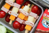 Fun Cheese and Turkey Kebabs for Lunchboxes