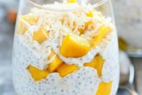 Creamy Peach Protein Chia Pudding
