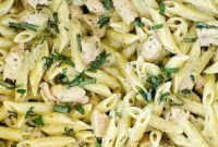 Perfect Creamy Chicken Pesto Pasta