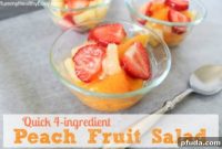 Simple 4-Ingredient Peach Fruit Salad