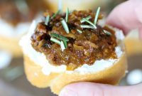 Irresistible Prune Bacon Crostini Bites