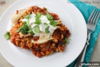 Effortless Slow Cooker Chicken Enchilada Casserole