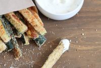 Crispy Baked Zucchini Sticks with Creamy Ranch Dip