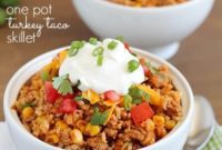 Easy One-Pan Turkey Taco Skillet