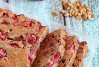 Homemade Strawberry Walnut Loaf