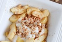 Warm Baked Apples with Yogurt and Granola
