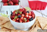 Fresh Fruit Salsa with Crispy Cinnamon Sugar Chips