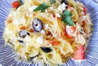 Zesty Greek Spaghetti Squash