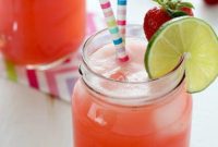 Homemade Strawberry Agua Fresca Refreshment