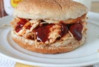 Effortless Slow Cooked BBQ Chicken Sandwiches
