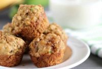 Banana Zucchini Streusel Mini Muffins