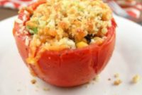 Roasted Tomato Boats with Savory Filling