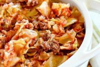 Lazy Cabbage Roll Casserole