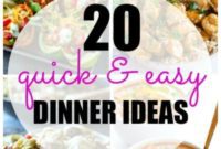 20 Fast & Simple Dinners for Busy Weeknights (Under 30 Minutes)