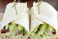 Fresh Avocado Chicken Salad Wrap
