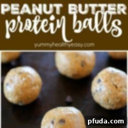 Peanut Butter Protein Balls - a simple 5-ingredient recipe for healthy, delicious, no-bake energy bites, perfect for kids and adults.