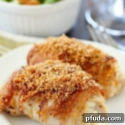 Crispy Bacon Cream Cheese Chicken Spirals 2 Bacon Wrapped Cream Cheese Chicken Rollups, a delicious and easy dinner idea.