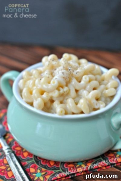 Creamy and comforting Copycat Panera Mac & Cheese, a beloved classic dish.