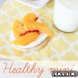 Healthy Mini Fruit Pizzas with a vibrant fruit topping