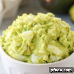 Mayo-Free Avocado Egg Salad recipe image.