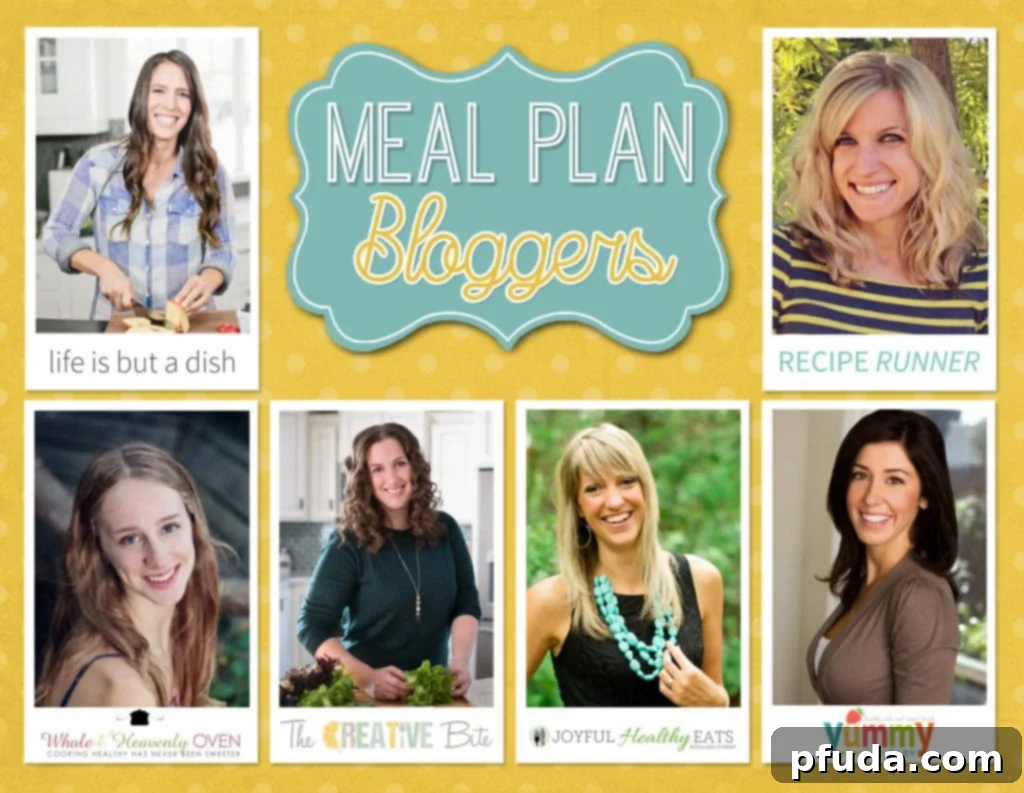 Healthy Weekly Meal Plan #92 Summary Grid