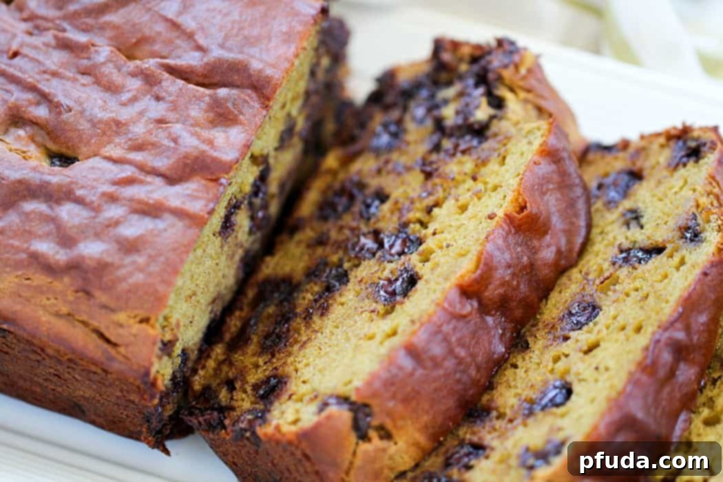 This Chocolate Chip Banana Avocado Bread is made with healthier ingredients to save calories. The avocado adds moisture so the outcome is a delicious, moist quick bread with no oil or butter!