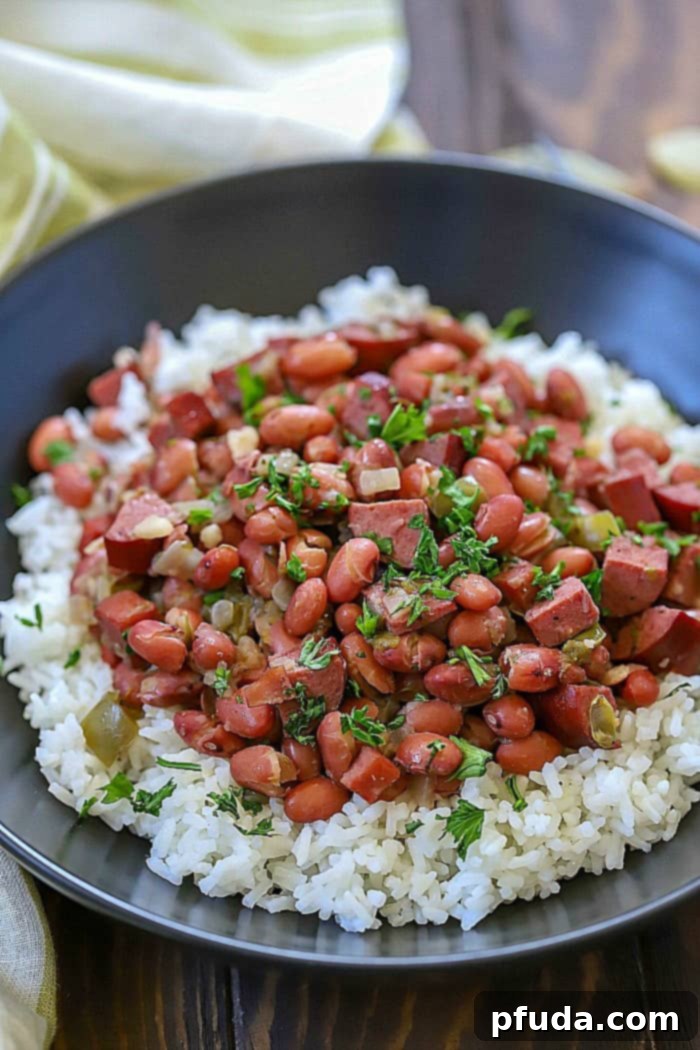 Hearty Cajun Red Beans & Rice 2 Make an incredible dinner tonight that everyone will love! These Cajun Red Beans & Rice Recipe is incredibly easy to throw together and tastes like it took a long time to make. So much flavor slow. cooked into one dish!