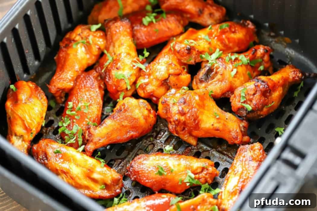 These Air Fryer Chicken Wings are incredibly easy to make with just three ingredients and result in perfectly crispy, flavorful wings that are a healthier alternative to deep frying.