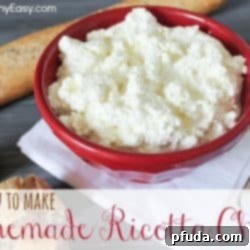 Whip Up Your Own Ricotta Cheese 2 Freshly made homemade ricotta cheese