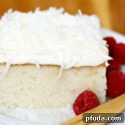Easy Coconut Cream Cake square image