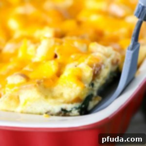 Finished Bacon Spinach Egg Strata