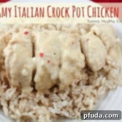 Creamy Italian Crock Pot Chicken