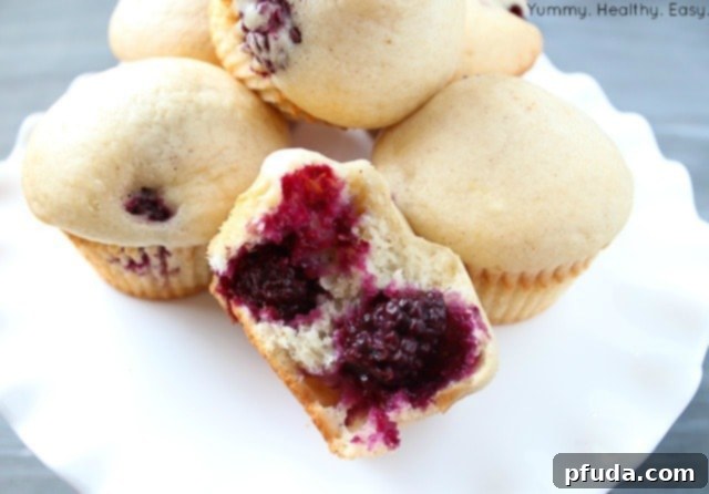 Light & Luscious Berry Muffins 2 Delicious Low Fat Fresh Berry Muffins