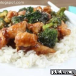 Effortless Sesame Chicken 2 Close-up of Easy Sesame Chicken garnished with sesame seeds