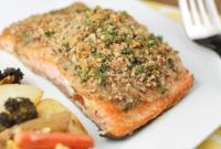 Pecan-Crisped Honey Mustard Salmon