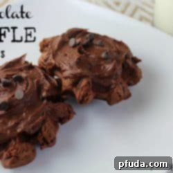 Featured image for Chocolate Waffle Cookies recipe.