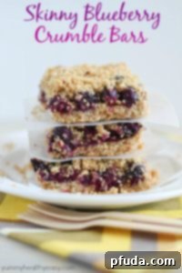 Skinny Blueberry Crumble Bars Skinny Blueberry Crumble Bars recipe thumbnail