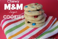 Colorful Chewy M&M Sugar Cookies