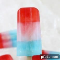 Fourth of July Cool Down: Patriotic Popsicles 2 Red, White & Blue Patriotic Popsicles recipe image
