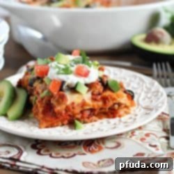 Cheesy Enchilada Bake 2 Enchilada Casserole, a quick and easy Mexican dinner idea