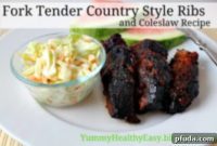 Fall-Off-The-Bone Country Style Ribs with Zesty Coleslaw