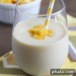 Tropical Mango Protein Fuel 2 Fresh, easy and healthy mango smoothie with tofu as the protein!!