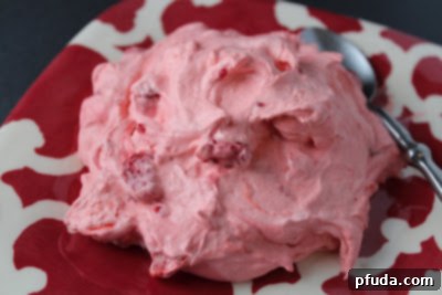 Ready-to-serve Creamy Raspberry Fluff Dessert