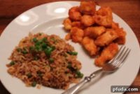 Baked Sweet and Sour Chicken with Golden Fried Rice