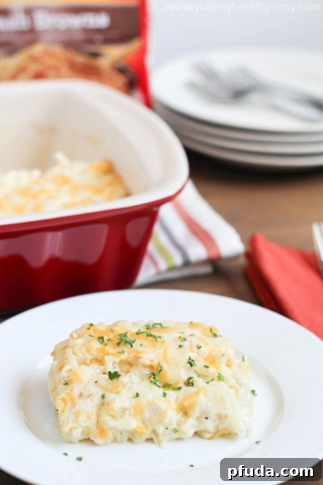 Delicious & Easy Potato Casserole, a perfect side dish for any meal, made with Real California dairy products.